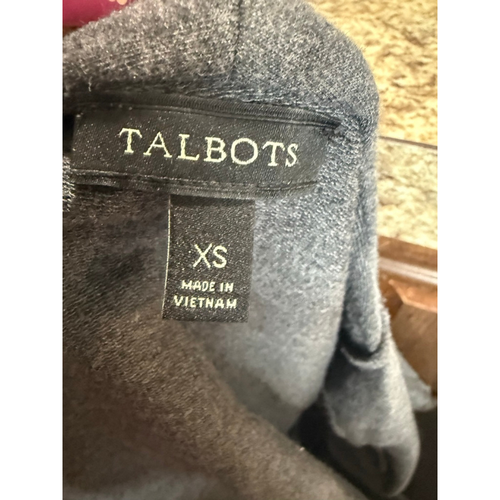 Women's TALBOTS Gray Open Front Cardigan XS - Picture 7 of 10